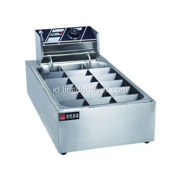 EH18 18Grids Multi-Cooking Kitchen Equipment Electric Kanto Cooking Machine Untuk Memasak Makanan Multi Makanan Cepat Saji